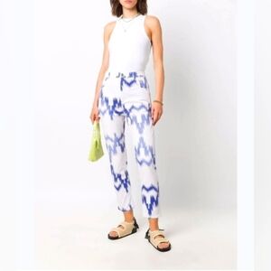Isabel Marantz Etoile cropped pattern jeans.